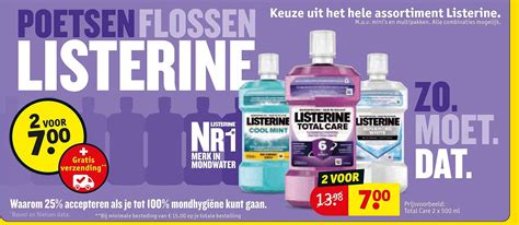 Listerine Total Care Aanbieding bij Kruidvat .